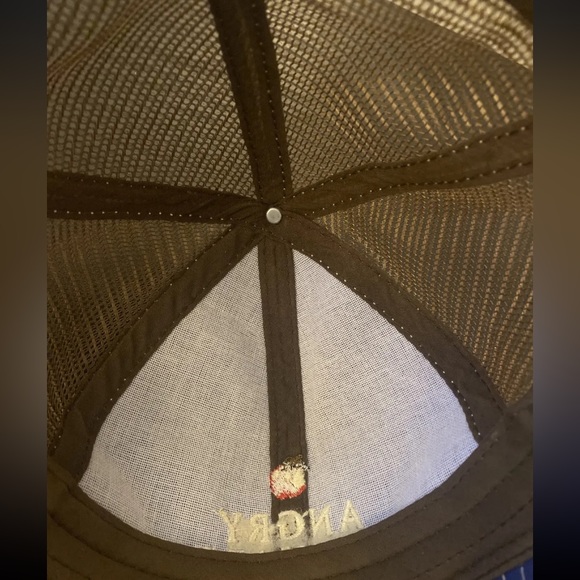 ANGRY ORCHARD Hard Cider Blue/Brown Baseball Trucker Distress Cap Hat Snapback. - Picture 9 of 10